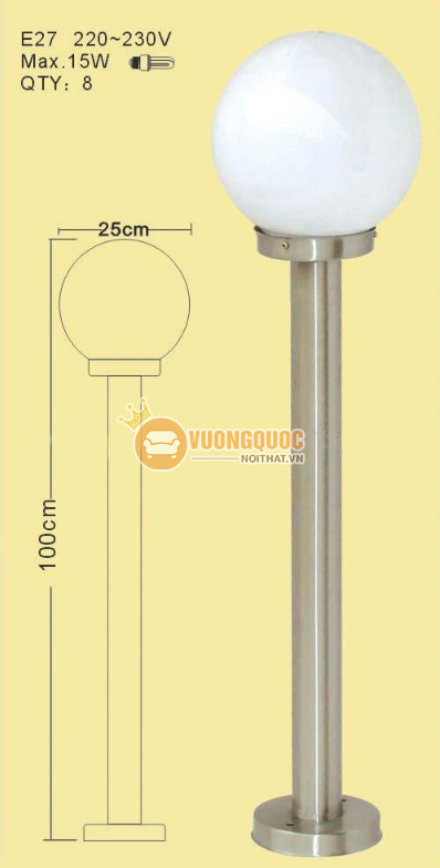 Đèn năng lượng mặt trời trang trí sân vườn ROL351-1